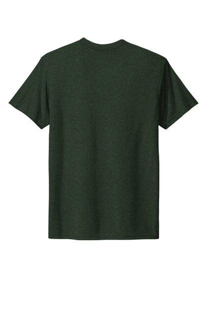 Rear View of BlkForest Next Level Apparel Adult Tri-Blend Tee. NL6010 plain