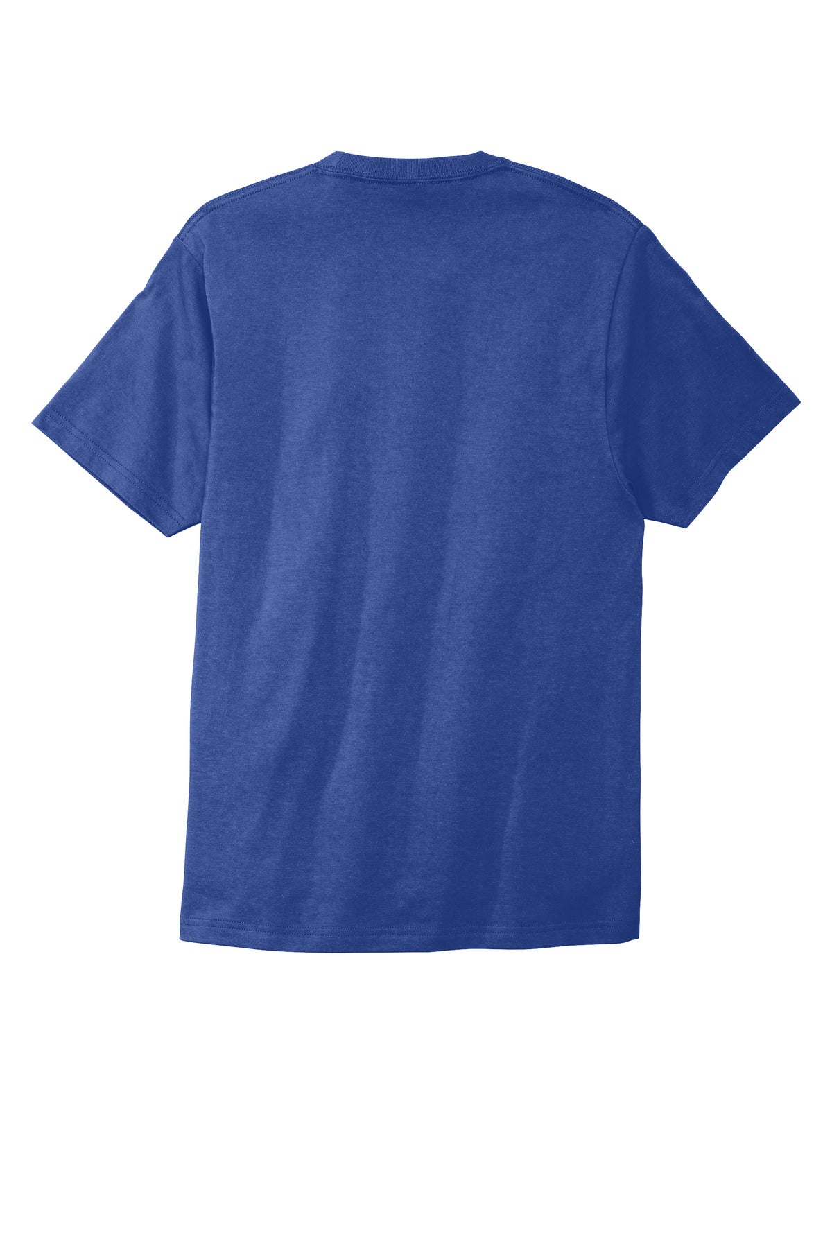 Rear View of Blue Iris Port & Co Bouncer Tee PC600 plain