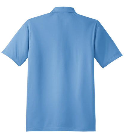 Rear View of Blue Lake Sport-Tek Micropique Sport-Wick Polo. ST650 plain