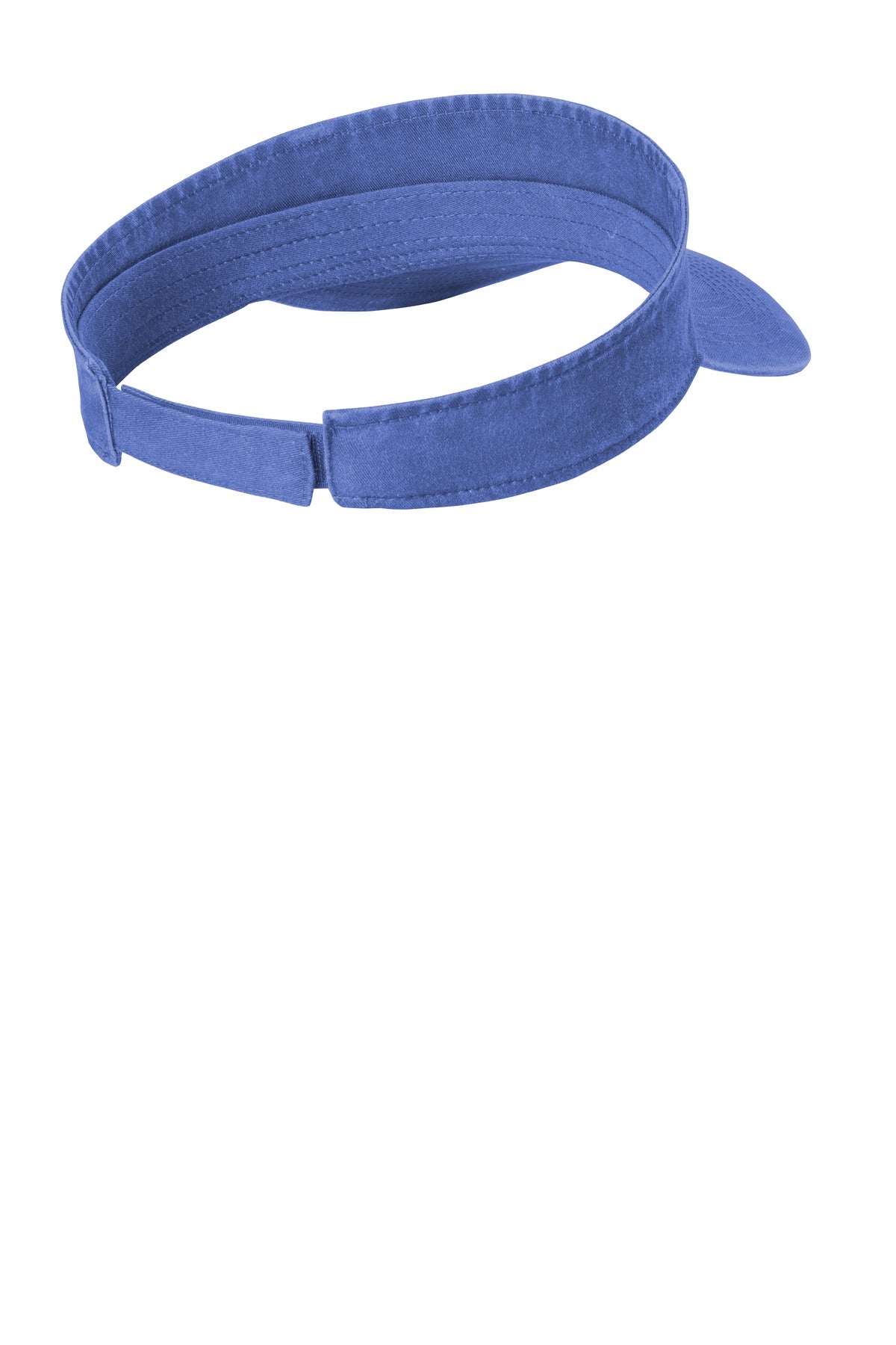 Rear View of Blue Moon Port Authority Beach Wash Visor. C944 plain