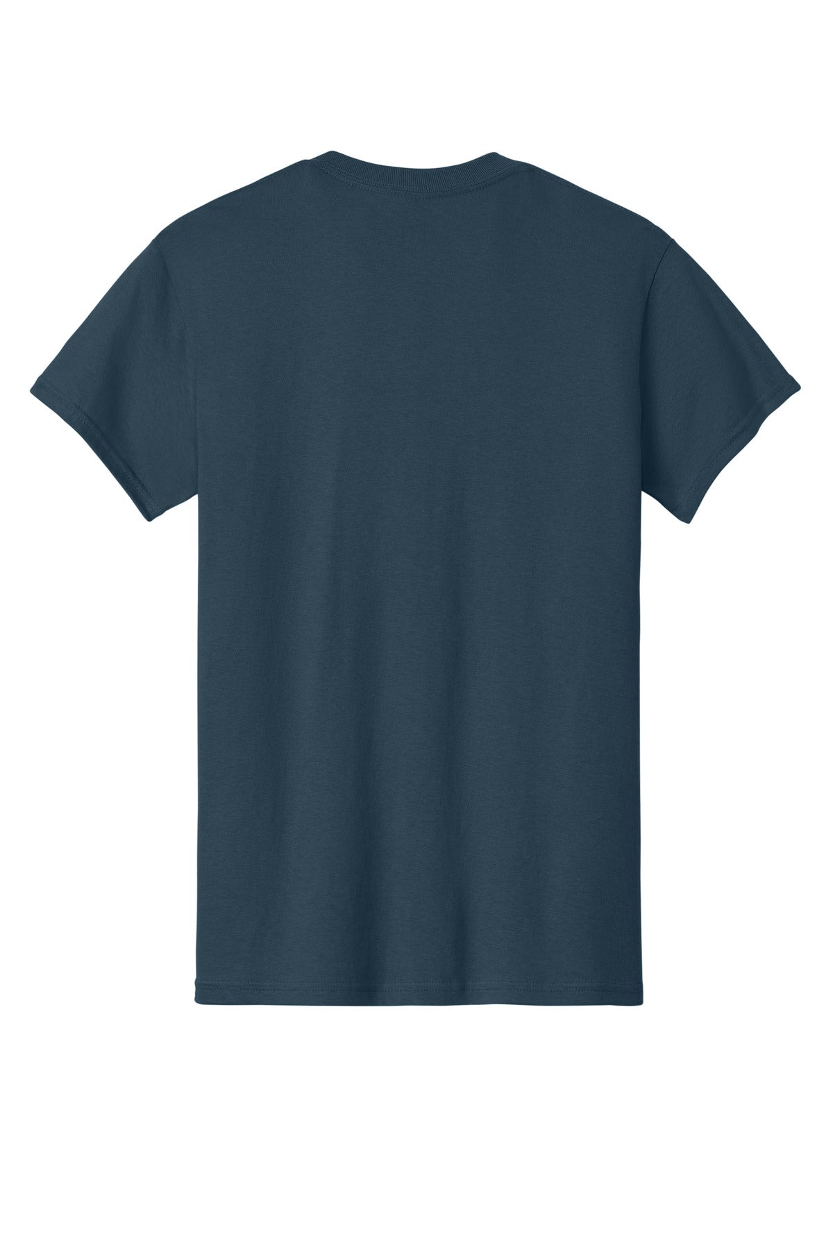 Rear View of BlueDusk Gildan - Heavy Cotton 100% Cotton T-Shirt. 5000 plain