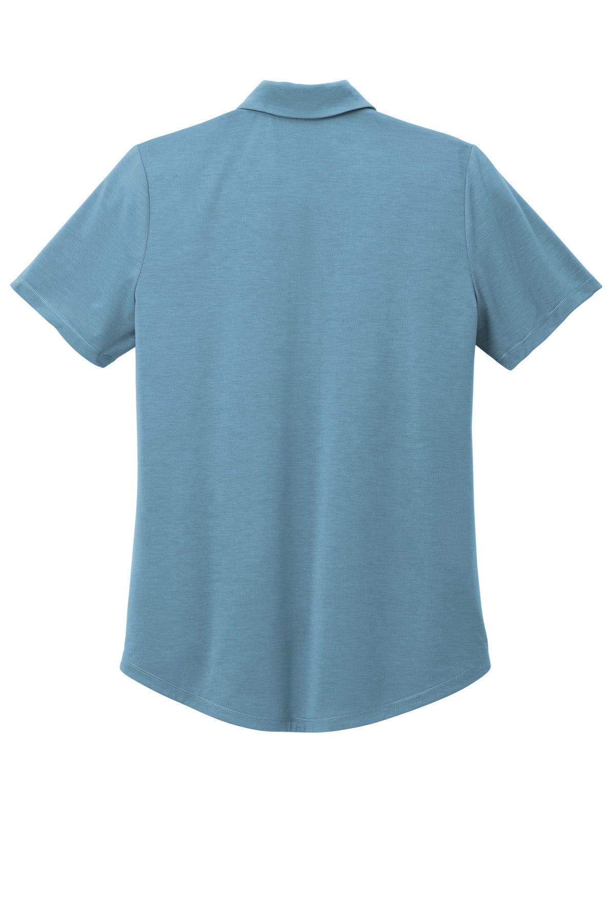 Rear View of BlueMist OGIO Women's Motion Polo LOG152 plain