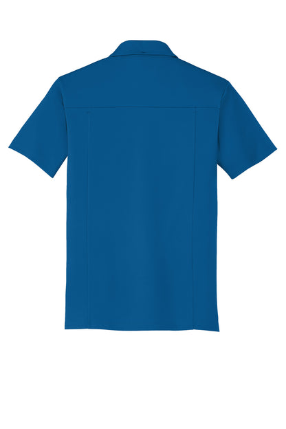 Rear View of Bolt Blue OGIO Framework Polo. OG125 plain