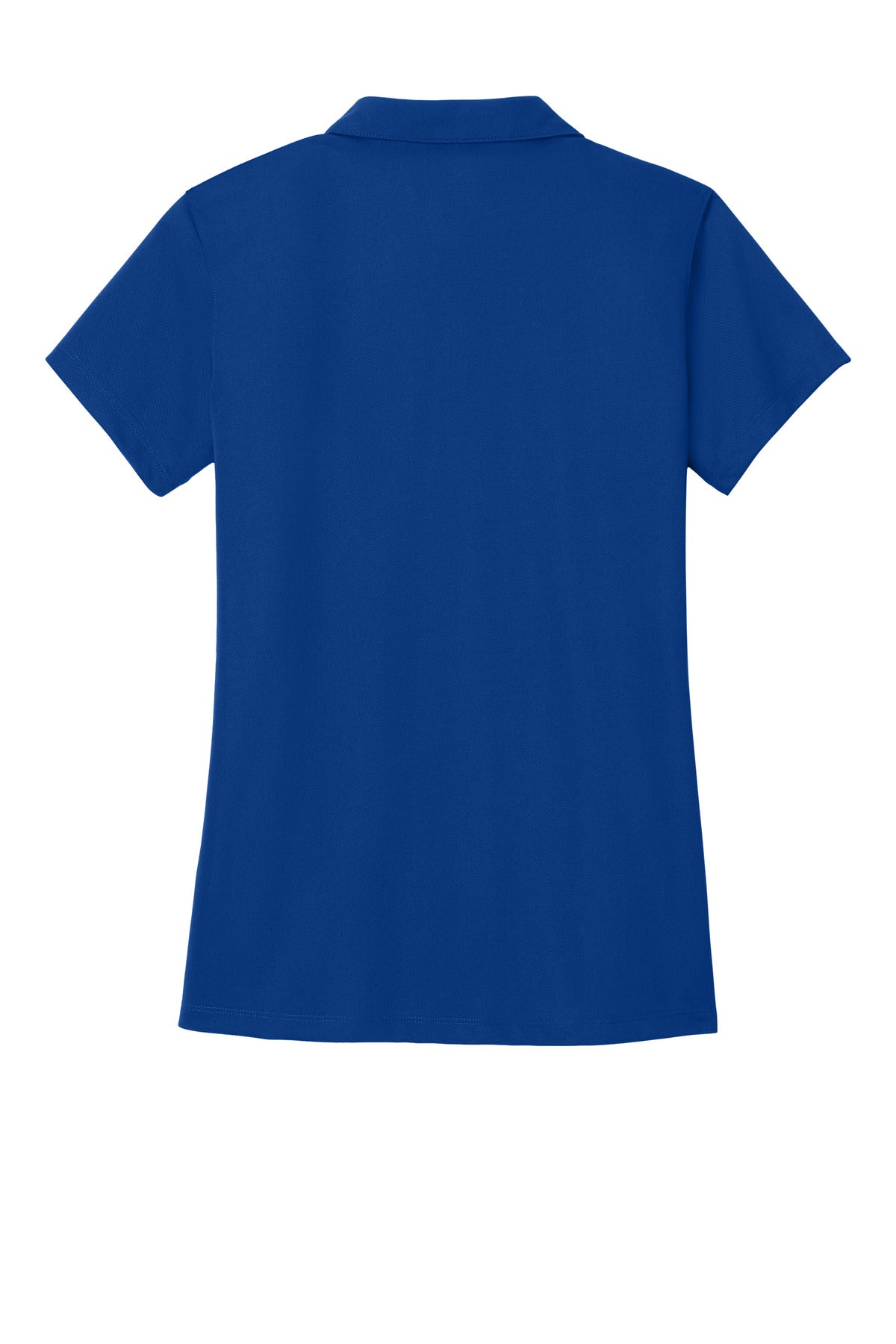 Rear View of Bright Royal Port Authority Women's Tech Pique Polo. L527 plain