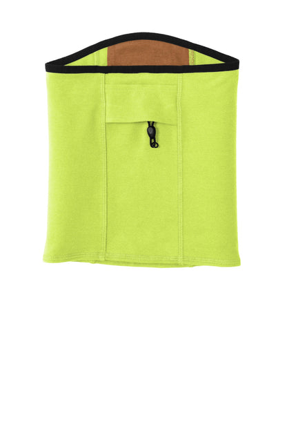 Rear View of BrightLime Carhartt Cotton Ear Loop Face Mask (3 pack) CT105160 plain