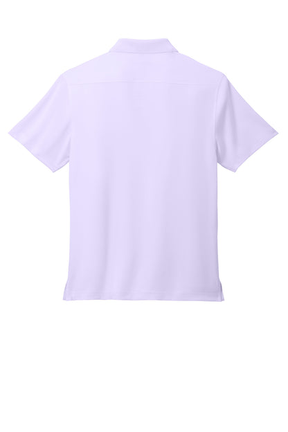 Rear View of BrtLvndr Port Authority City Stretch Flat Knit Polo K683 plain