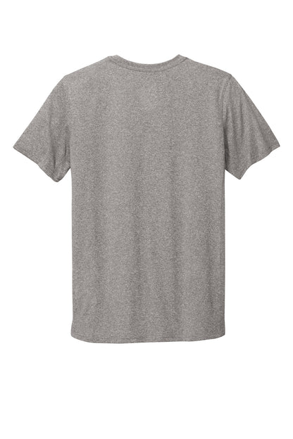 Rear View of CarbonHthr Nike Team rLegend Tee DV7299 plain