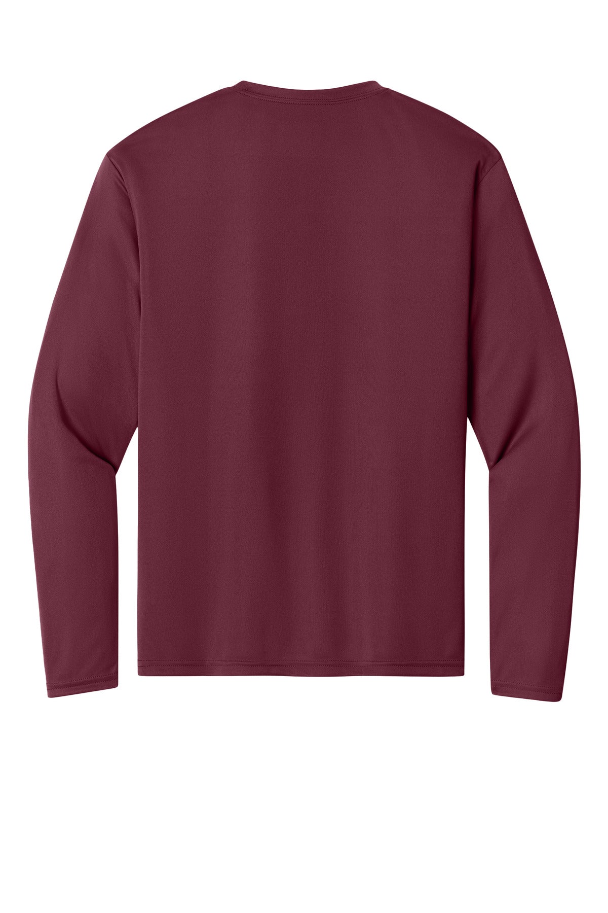 Rear View of Cardinal A4 Cooling Performance Long Sleeve Tee A4N3165 plain