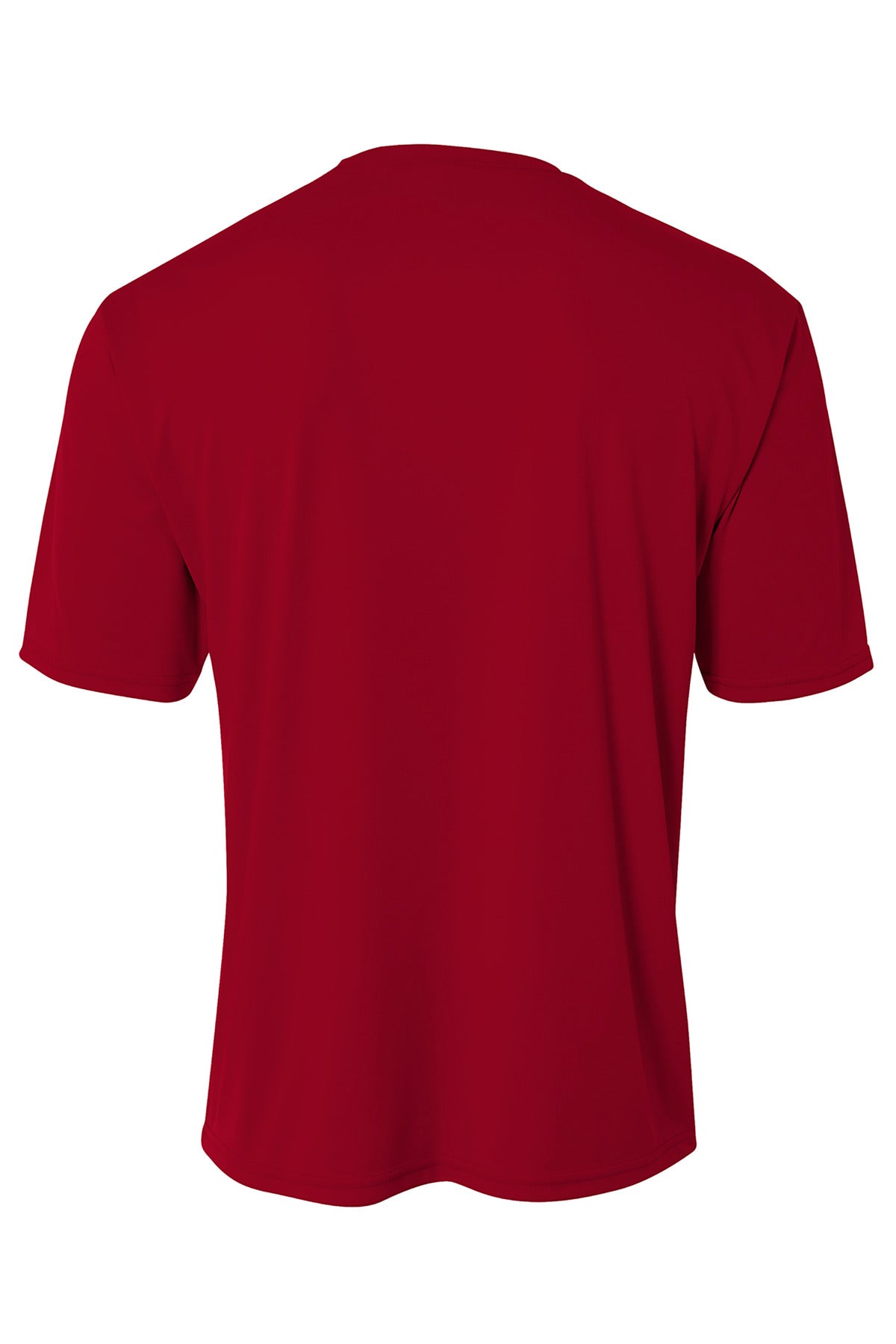 Rear View of Cardinal A4 Cooling Performance Short Sleeve Tee A4N3142 plain