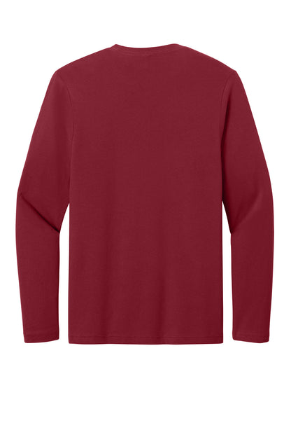 Rear View of CardinalRd Gildan Softstyle Long Sleeve T-Shirt. 64400 plain