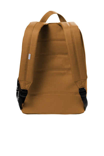 Rear View of CarharttBr Carhartt Canvas Backpack. CT89241804 plain