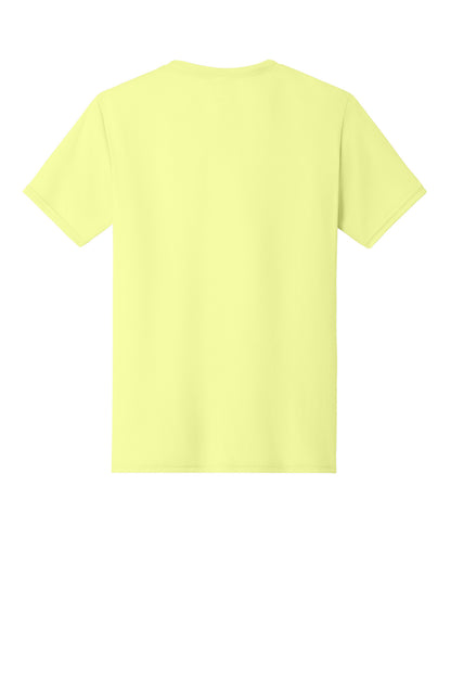 Rear View of CelryJuice Jerzees Dri-Power 100% Polyester T-Shirt. 21M plain