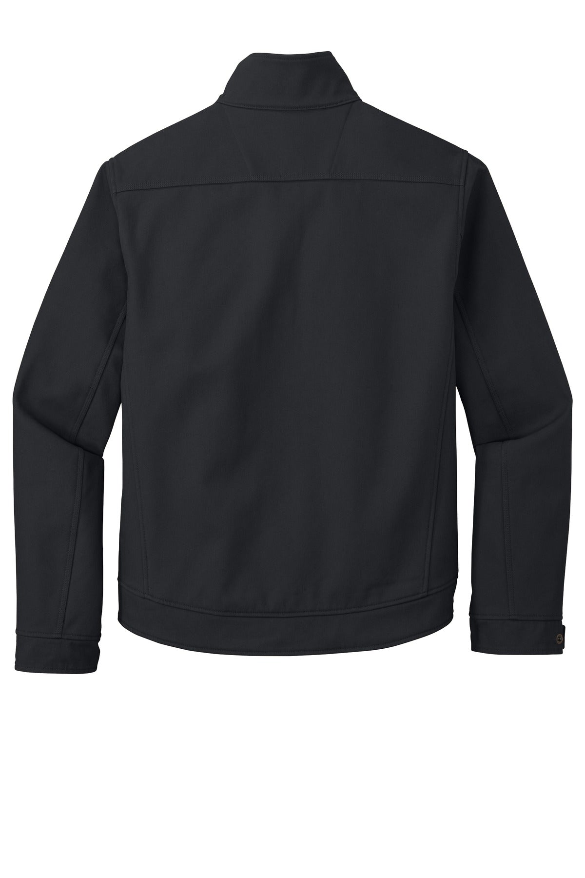 Rear View of Charcoal CornerStone Duck Bonded Soft Shell Jacket CSJ60 plain