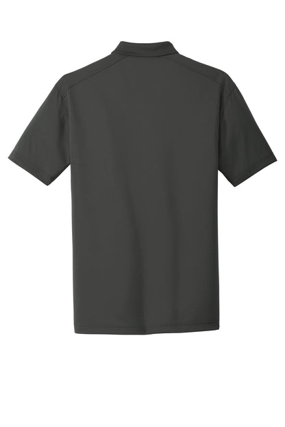 Rear View of Charcoal CornerStone Select Lightweight Snag-Proof Polo. CS418 plain