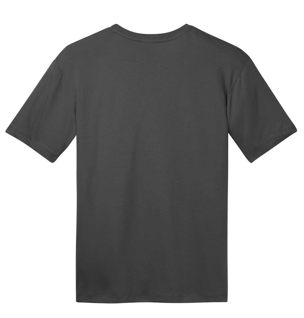 Rear View of Charcoal District Perfect Weight Tee. DT104 plain