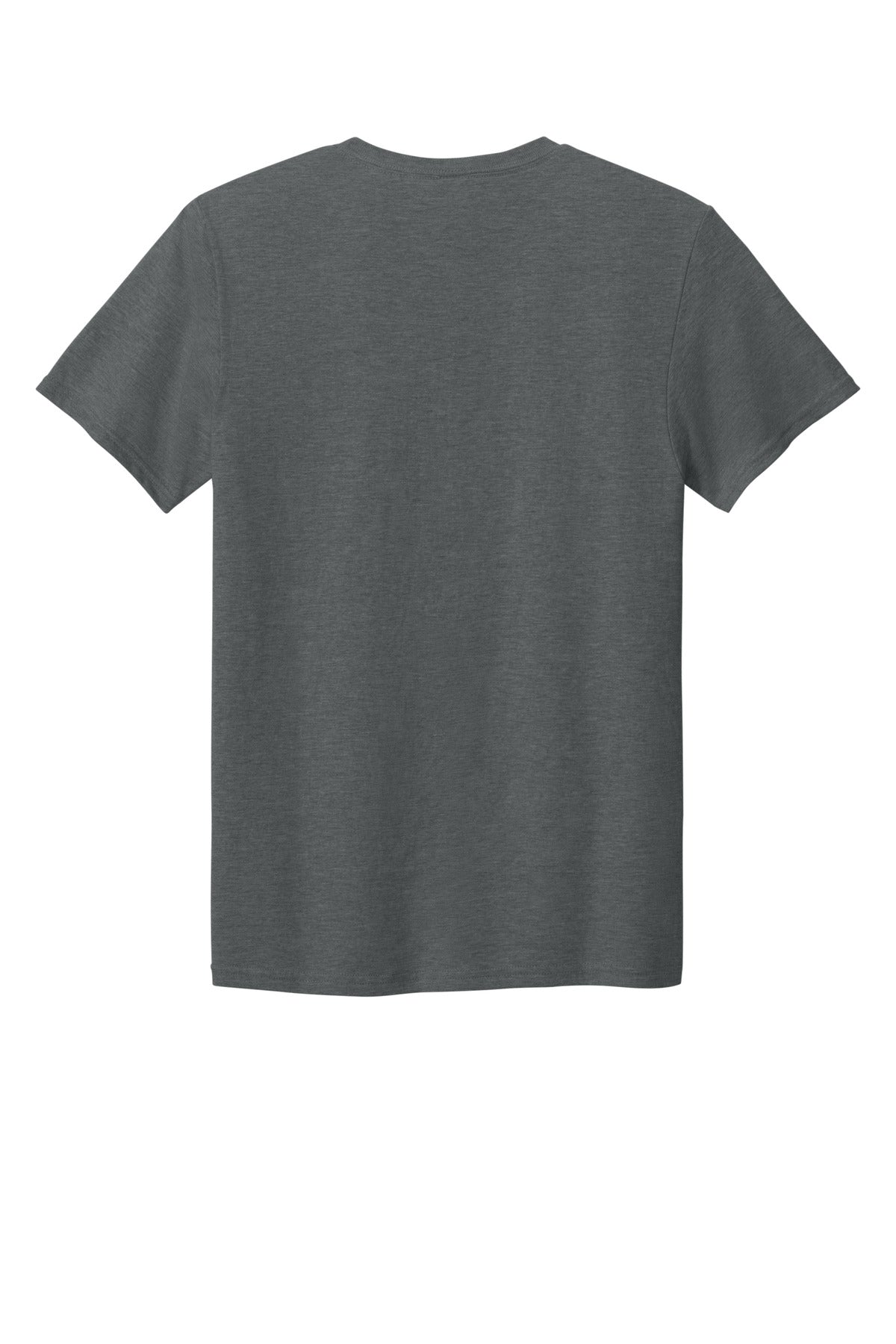 Rear View of CharcoalHt Jerzees Premium Blend Ring Spun T-Shirt 560M plain