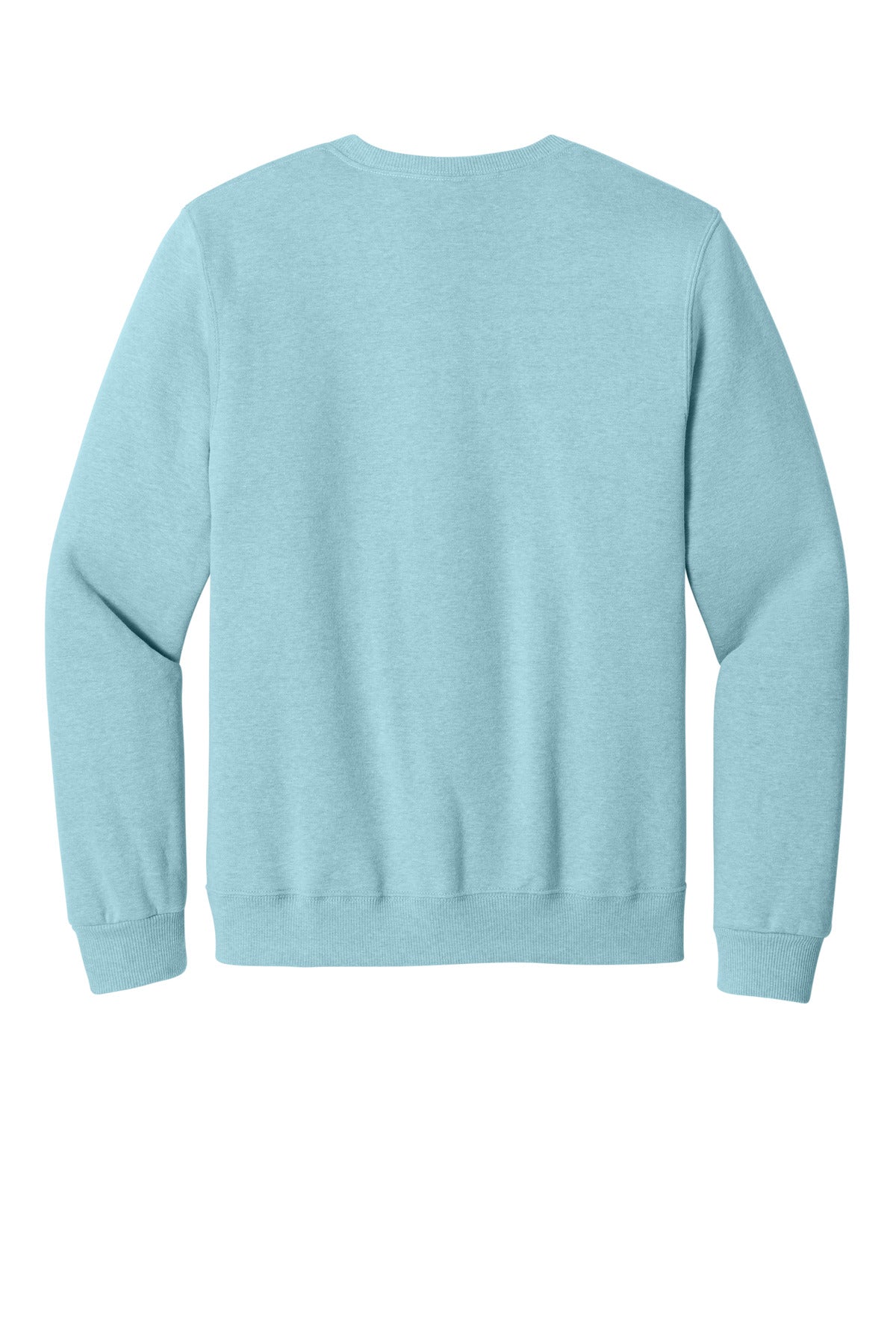 Rear View of CloudHthr Jerzees Eco Premium Blend Crewneck Sweatshirt 701M plain