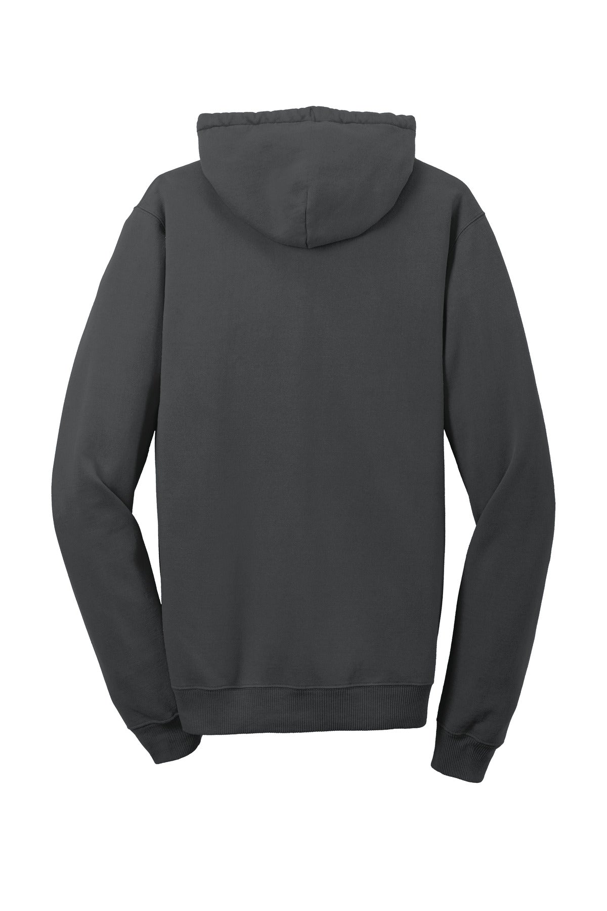 Rear View of Coal Port & Co Beach Wash Garment-Dyed Pullover Hooded Sweatshirt. PC098H plain