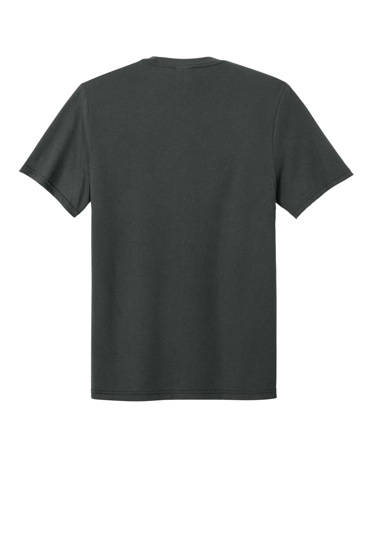 Rear View of CoalGrey Port & Co Tri-Blend Tee. PC330 plain