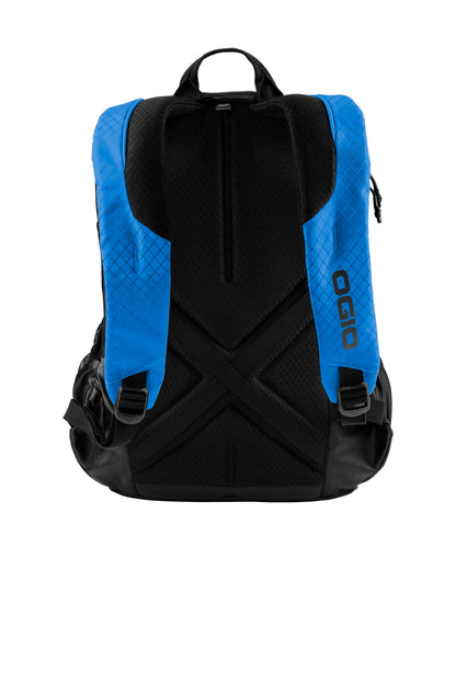 Rear View of Cobalt Blue OGIO Basis Pack. 91003 plain