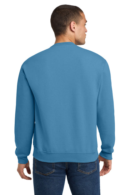 Rear View of ColumbiaBl Jerzees - NuBlend Crewneck Sweatshirt. 562M plain