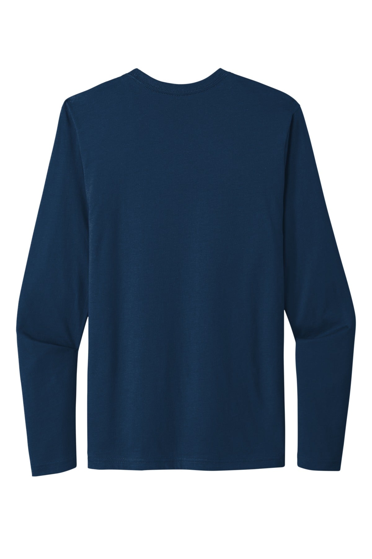 Rear View of CooBlue Next Level Apparel Cotton Long Sleeve Tee. NL3601 plain
