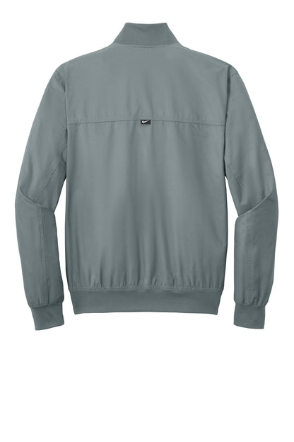 Rear View of CoolGrey Nike Bomber Jacket NKFQ4759 plain