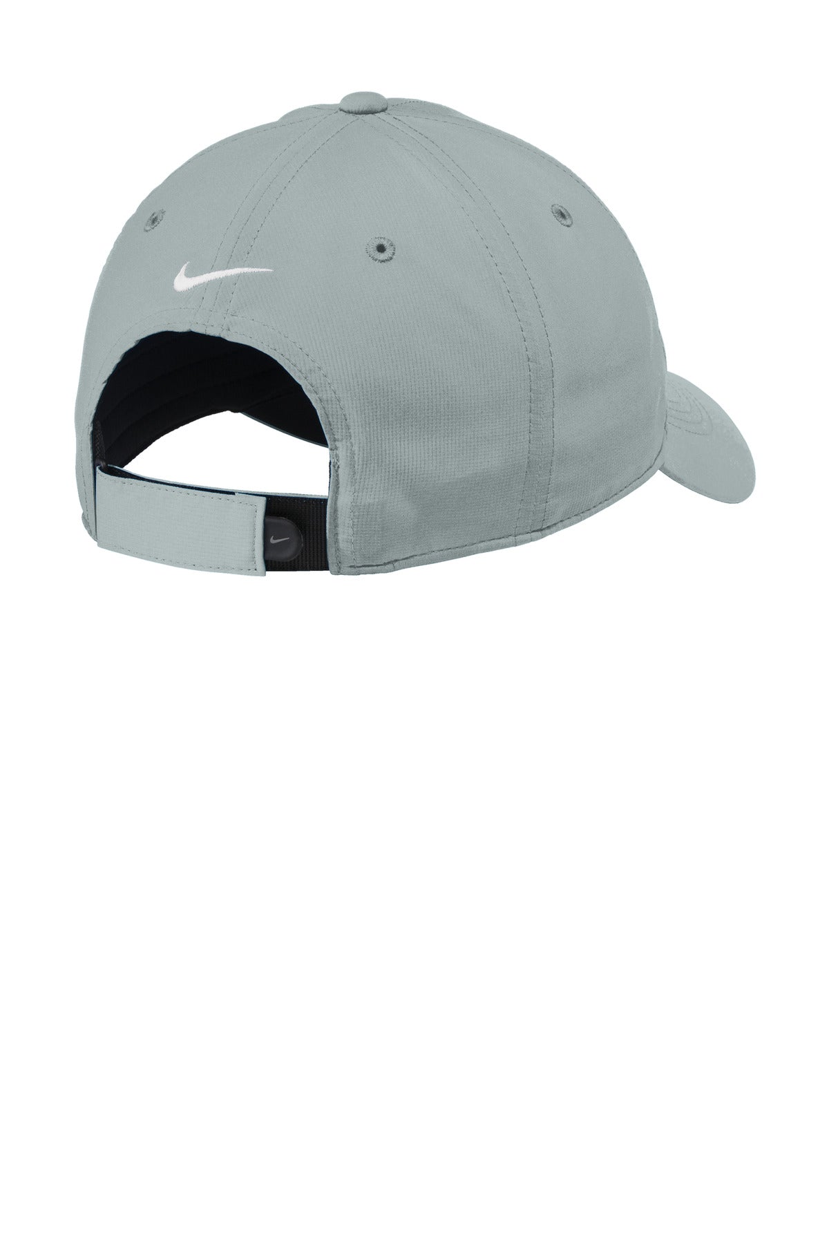 Rear View of CoolGrey Nike Dri-FIT Tech Fine-Ripstop Cap NKFB6444 plain
