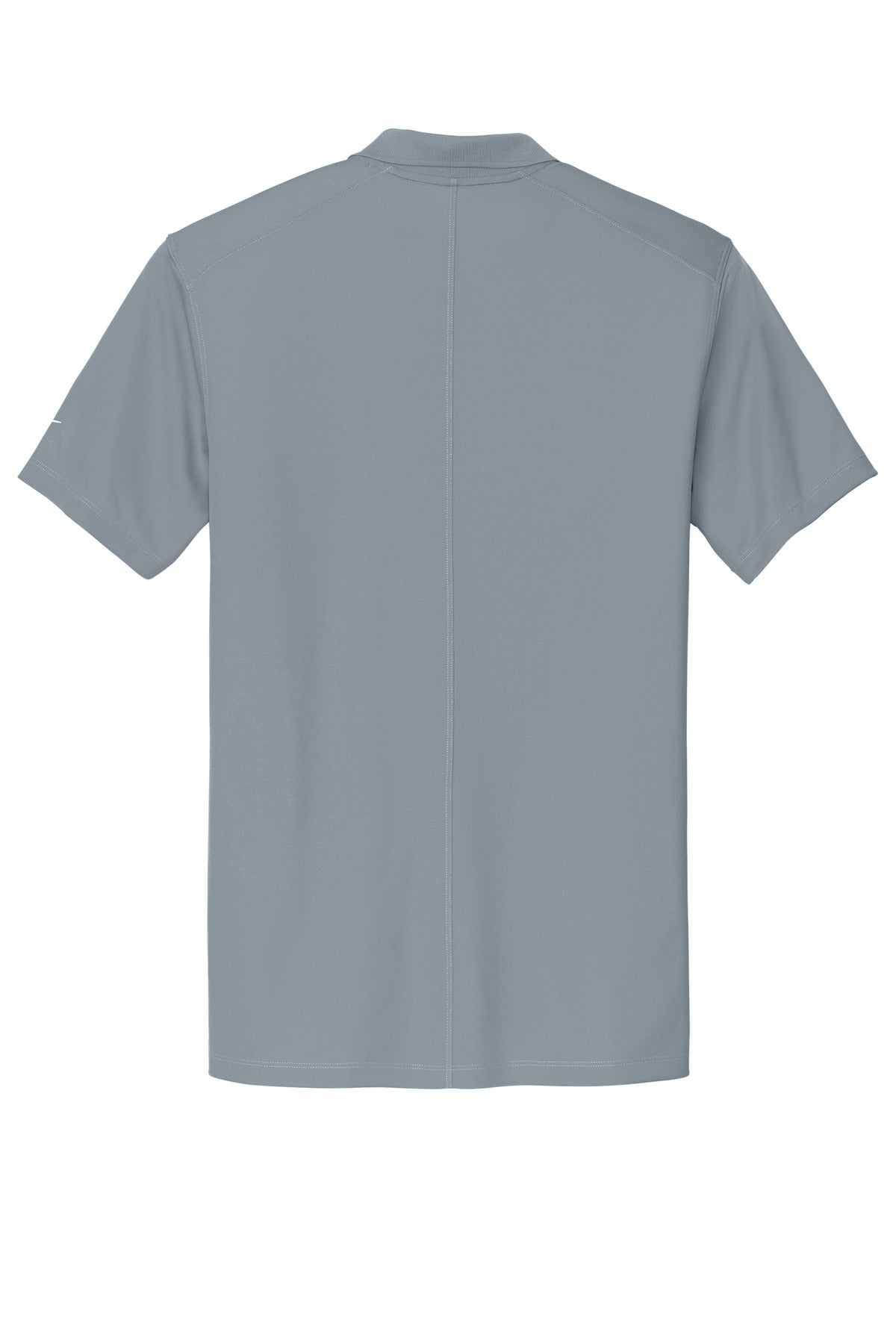 Rear View of CoolGrey Nike Victory Solid Polo NKDX6684 plain