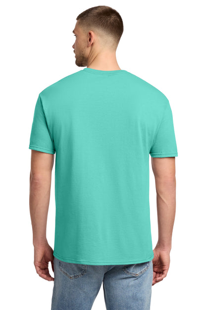 Rear View of CoolMint Jerzees - Dri-Power 50/50 Cotton/Poly T-Shirt. 29M plain