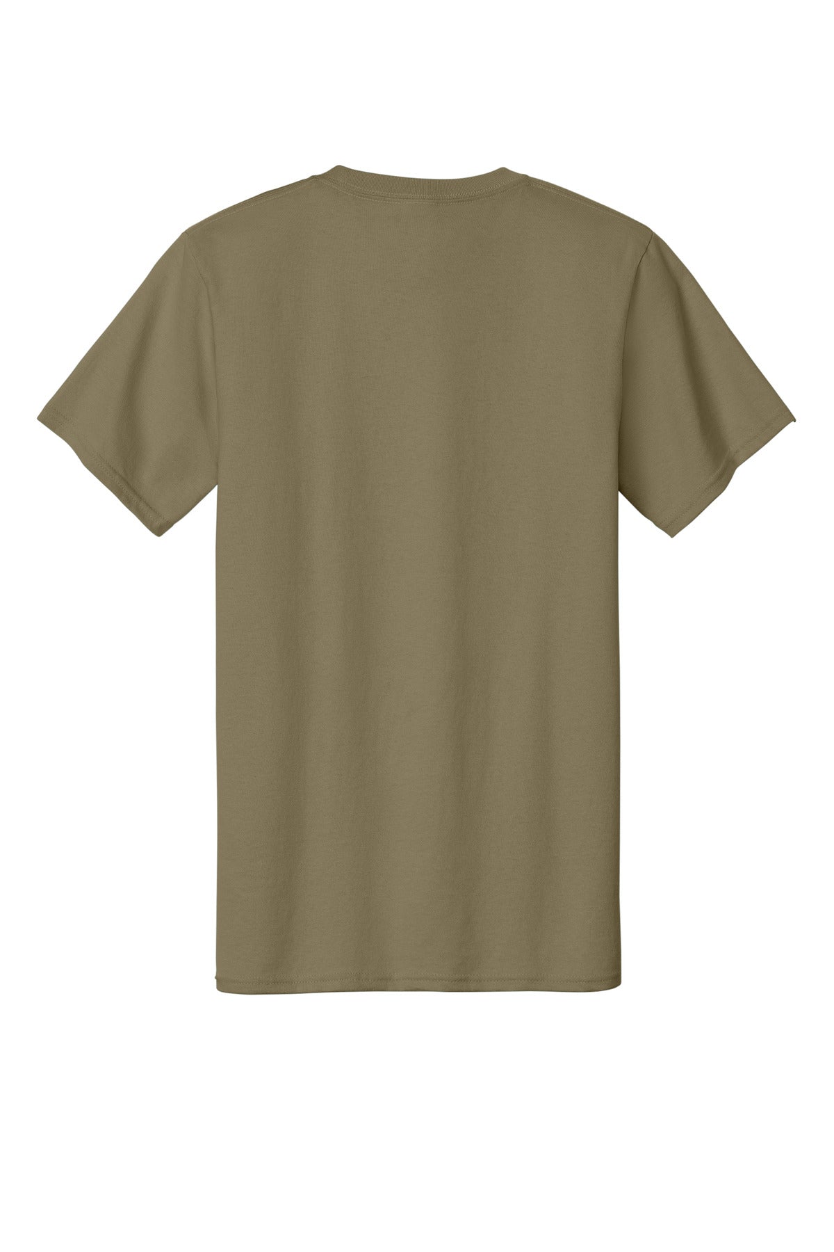 Rear View of CoyoteBrn Port & Co Essential Tee. PC61 plain