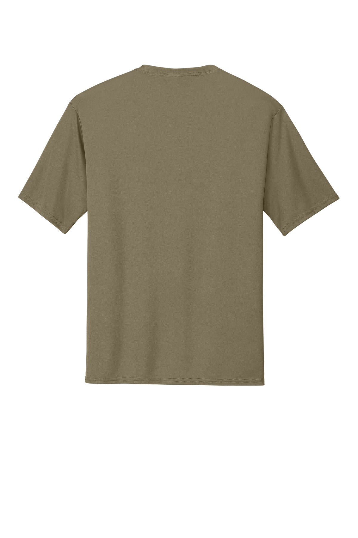 Rear View of CoyoteBrn Port & Co Performance Tee. PC380 plain