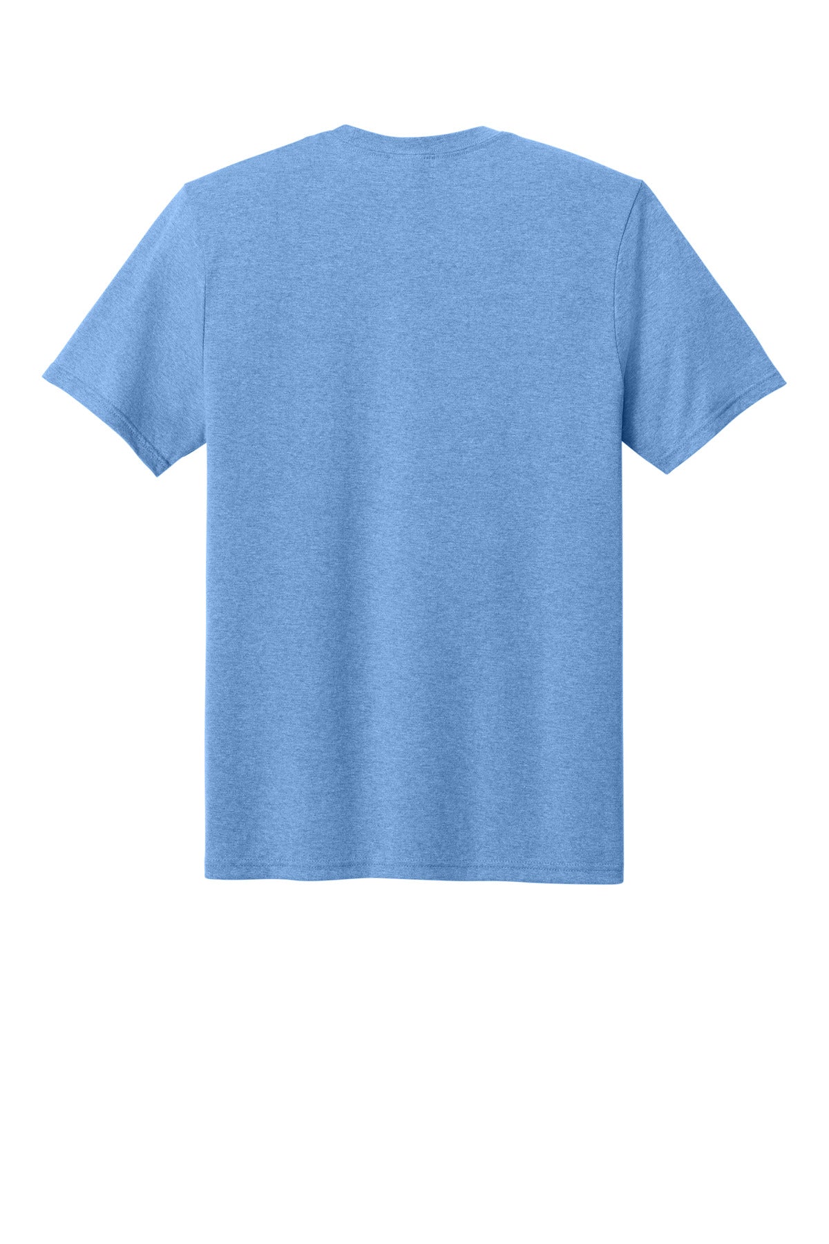Rear View of CrlnaBlHtr Port & Co Tri-Blend Tee. PC330 plain