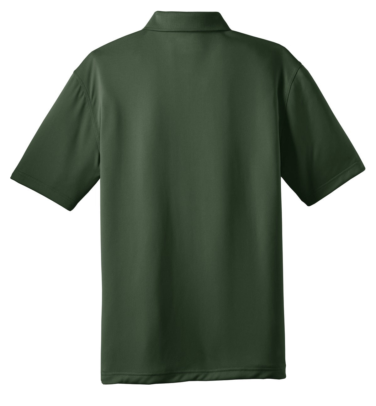 Rear View of Dark Green CornerStone - Select Snag-Proof Polo. CS412 plain