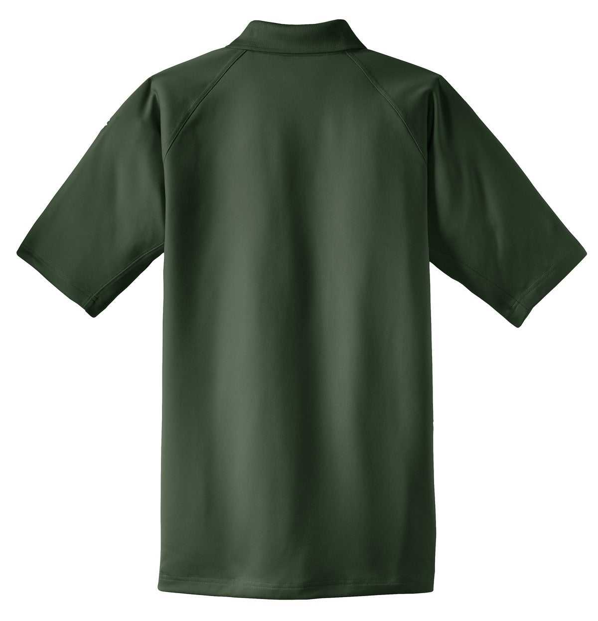Rear View of Dark Green CornerStone - Select Snag-Proof Tactical Polo. CS410 plain