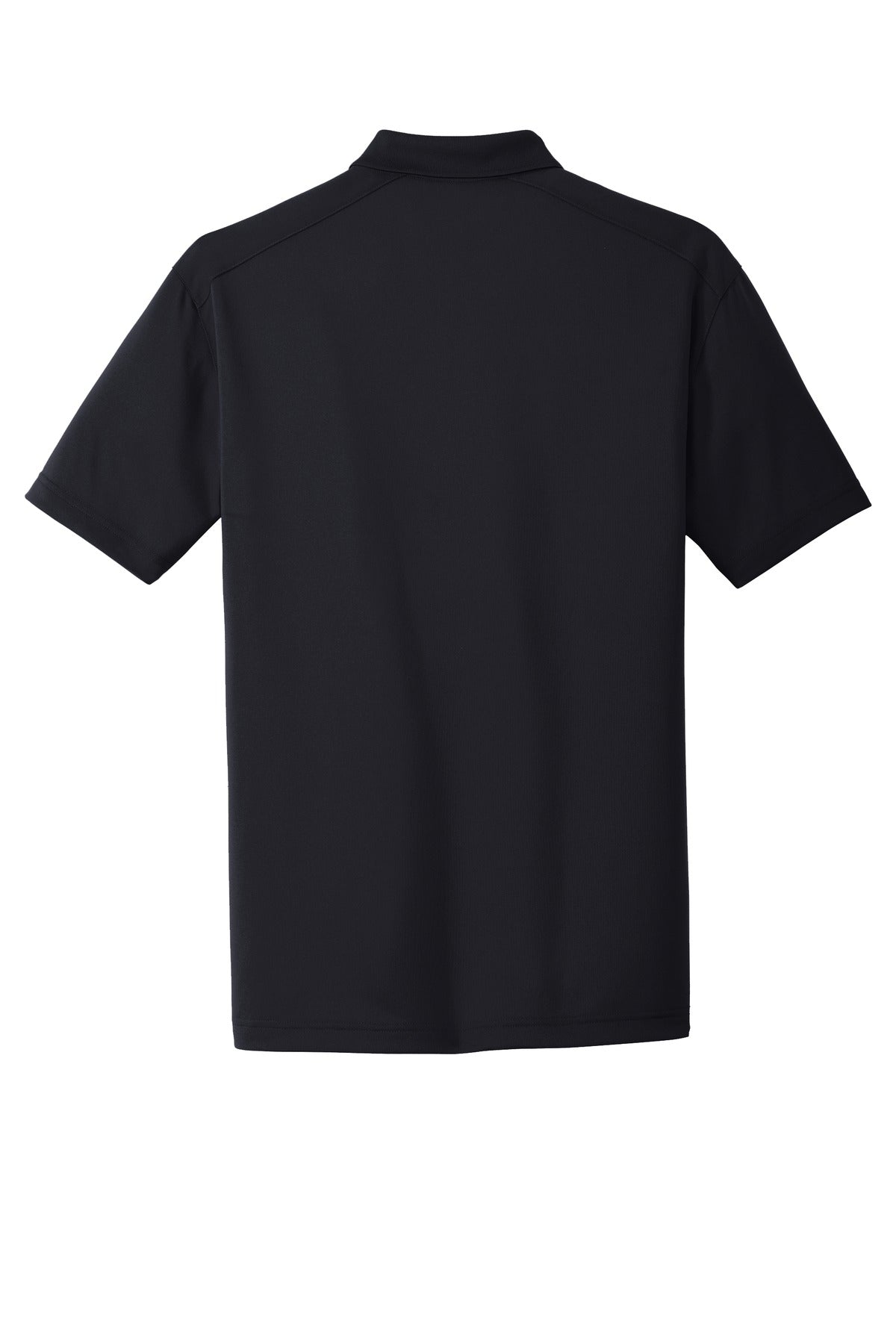 Rear View of Dark Navy CornerStone Select Lightweight Snag-Proof Polo. CS418 plain