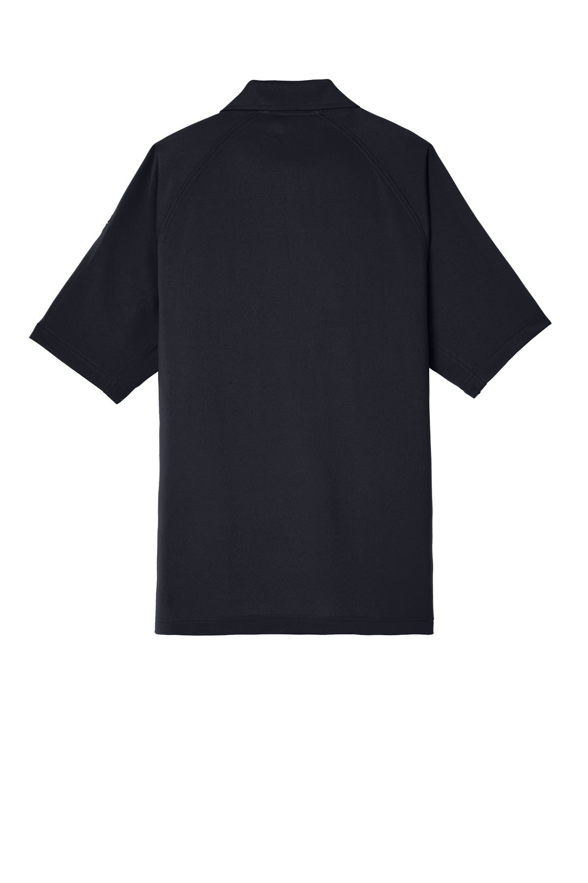 Rear View of Dark Navy CornerStone Select Lightweight Snag-Proof Tactical Polo. CS420 plain