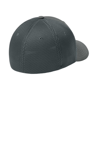 Rear View of DarkGrey Flexfit Ultrafiber Airmesh Cap FF6533 plain