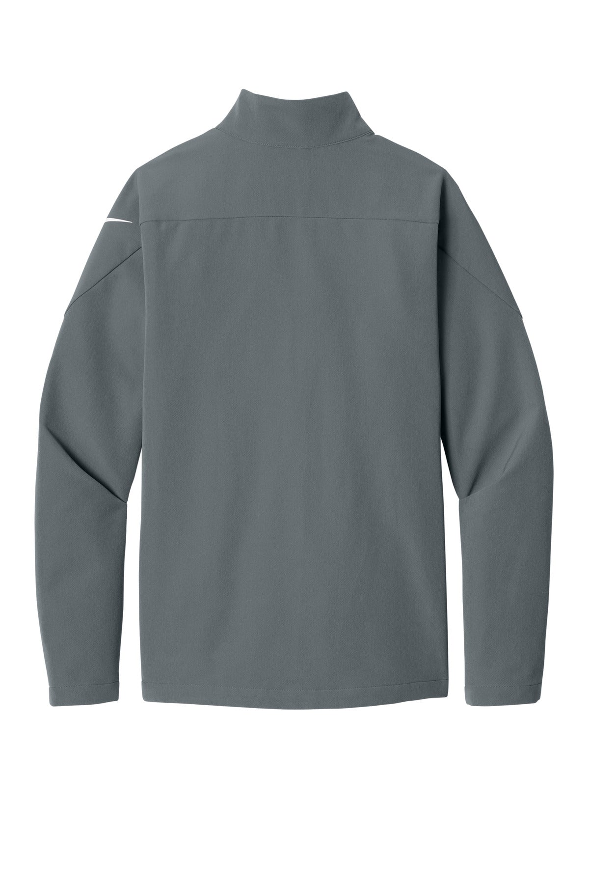 Rear View of DarkGrey Nike Full-Zip Soft Shell Jacket NKHM7926 plain