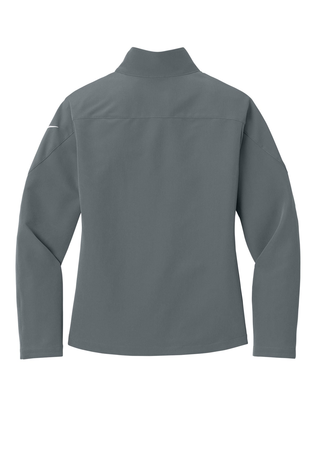 Rear View of DarkGrey Nike Women's Full-Zip Soft Shell Jacket NKHM7937 plain