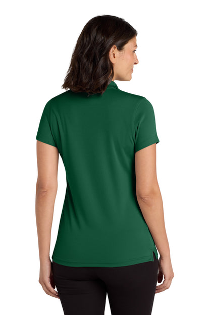 Rear View of Deep Forest Gn Port Authority Women's Dry Zone UV Micro-Mesh Polo. LK110 plain