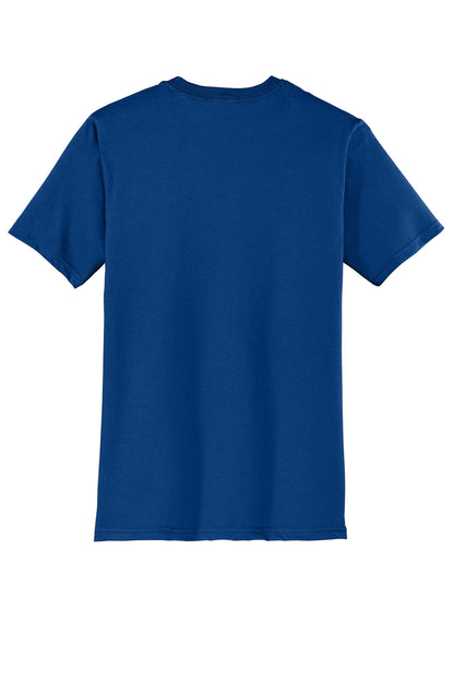 Rear View of Deep Royal District Very Important Tee . DT6000 plain