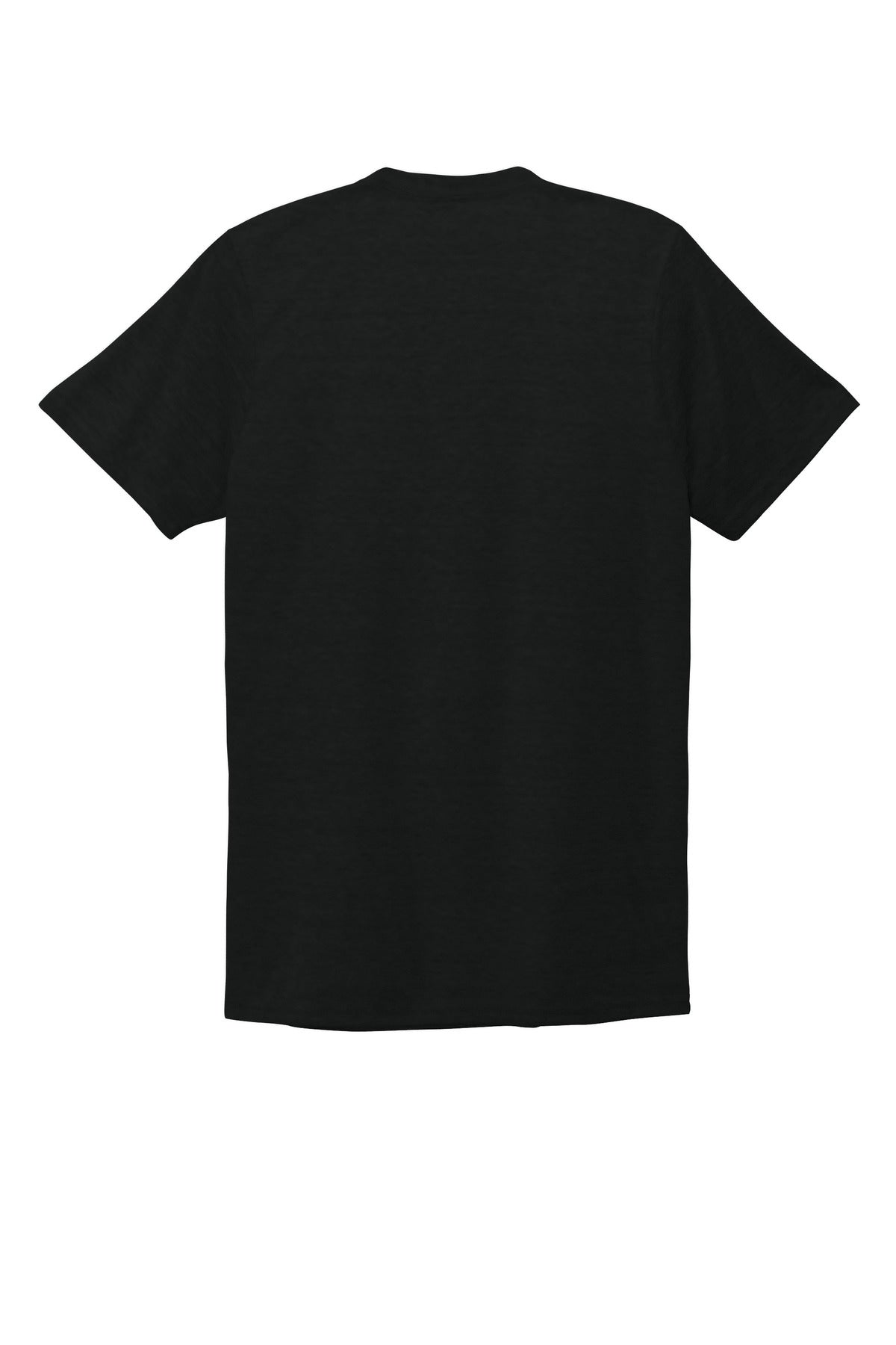 Rear View of DeepBlack Allmade Unisex Tri-Blend V-Neck Tee AL2014 plain