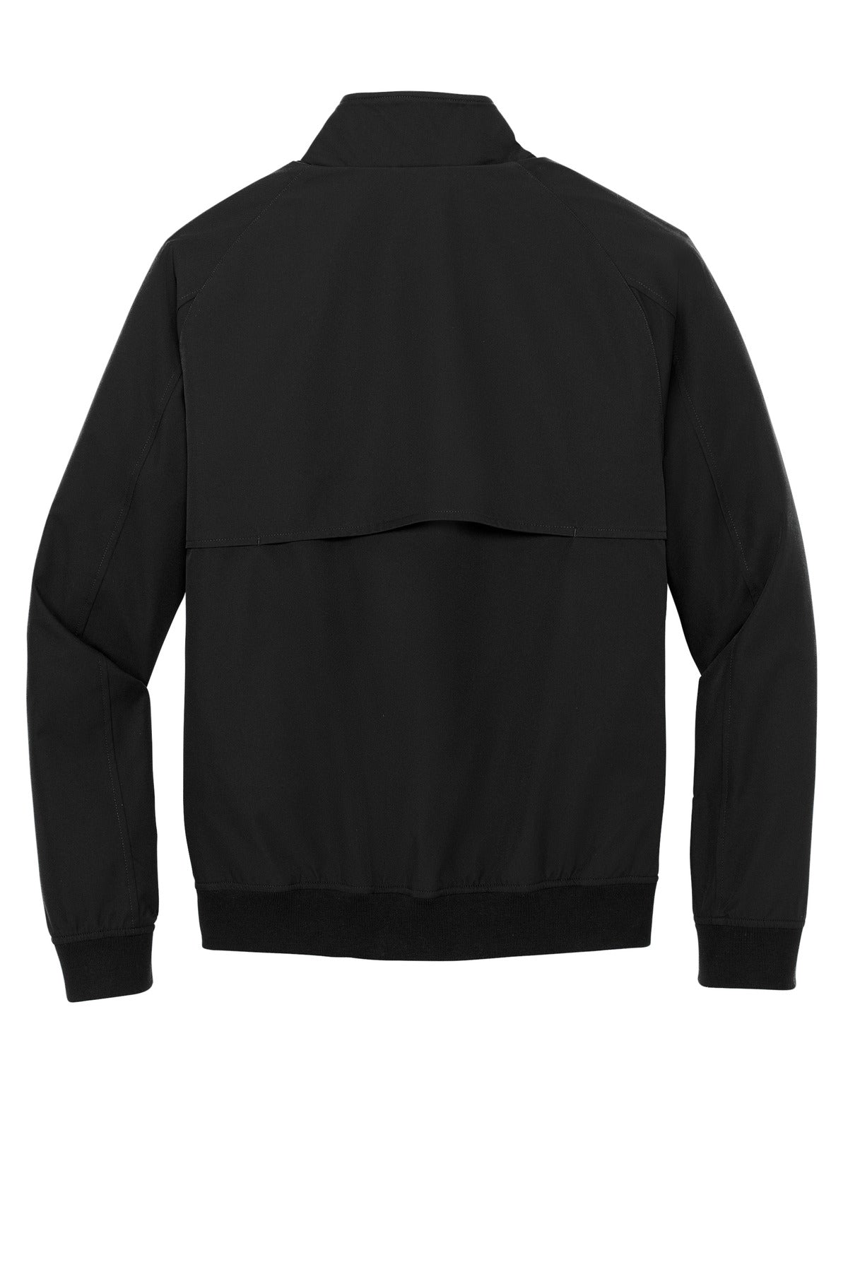 Rear View of DeepBlack Brooks Brothers Bomber Jacket BB18604 plain