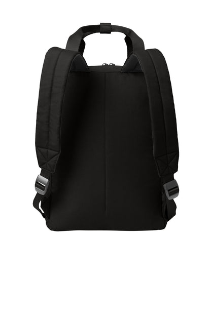 Rear View of DeepBlack Mercer+Mettle Claremont Handled Backpack MMB211 plain
