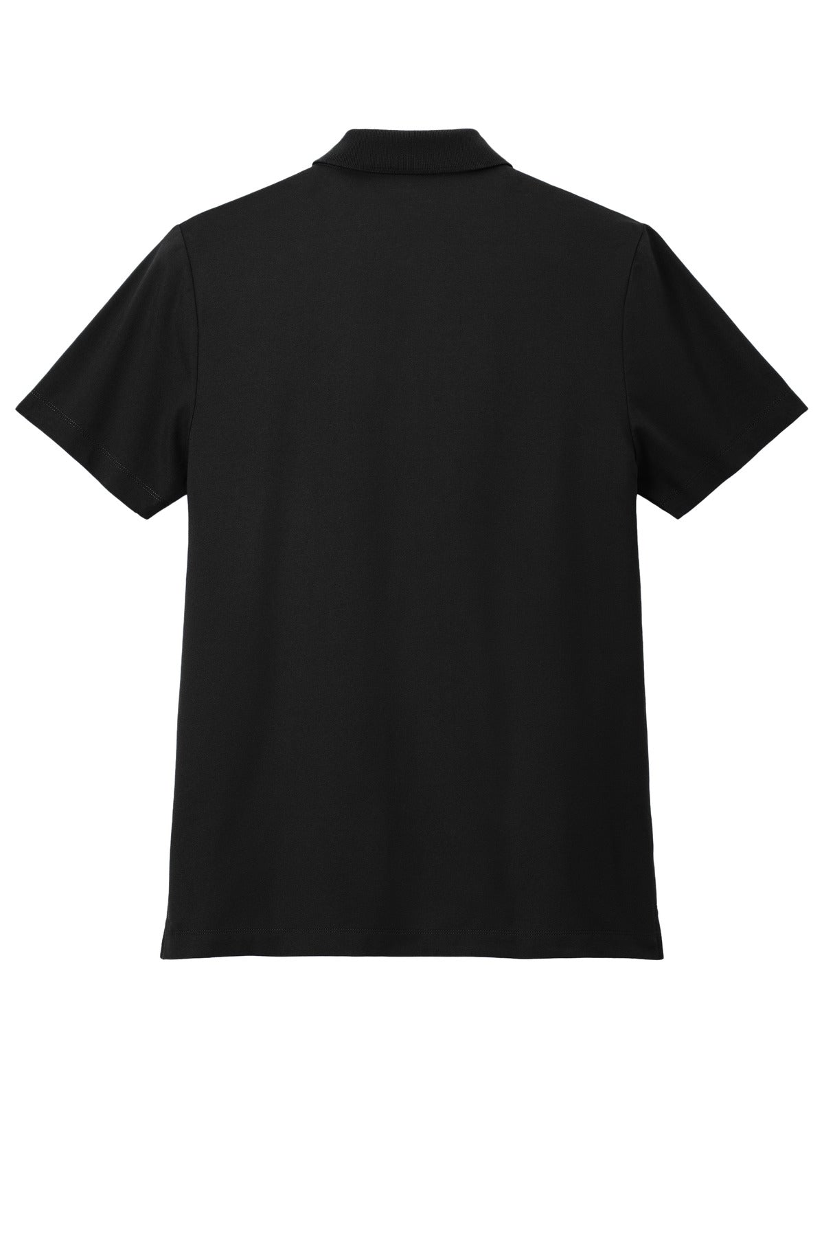 Rear View of DeepBlack Mercer+Mettle Stretch Pique Polo MM1004 plain