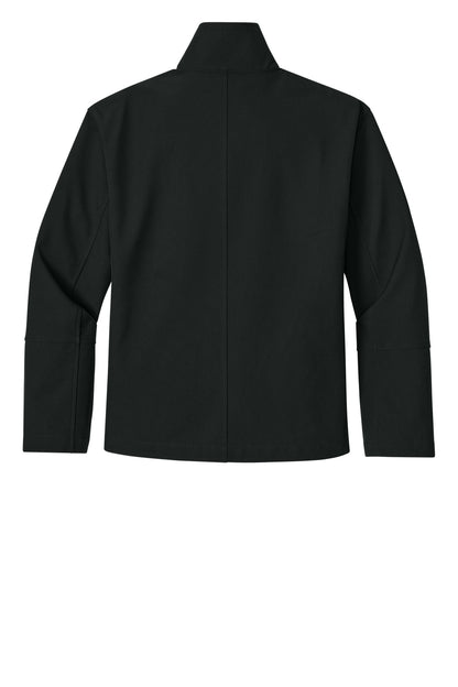 Rear View of DeepBlack Mercer+Mettle Women's Comfort Soft Shell Jacket MM7105 plain