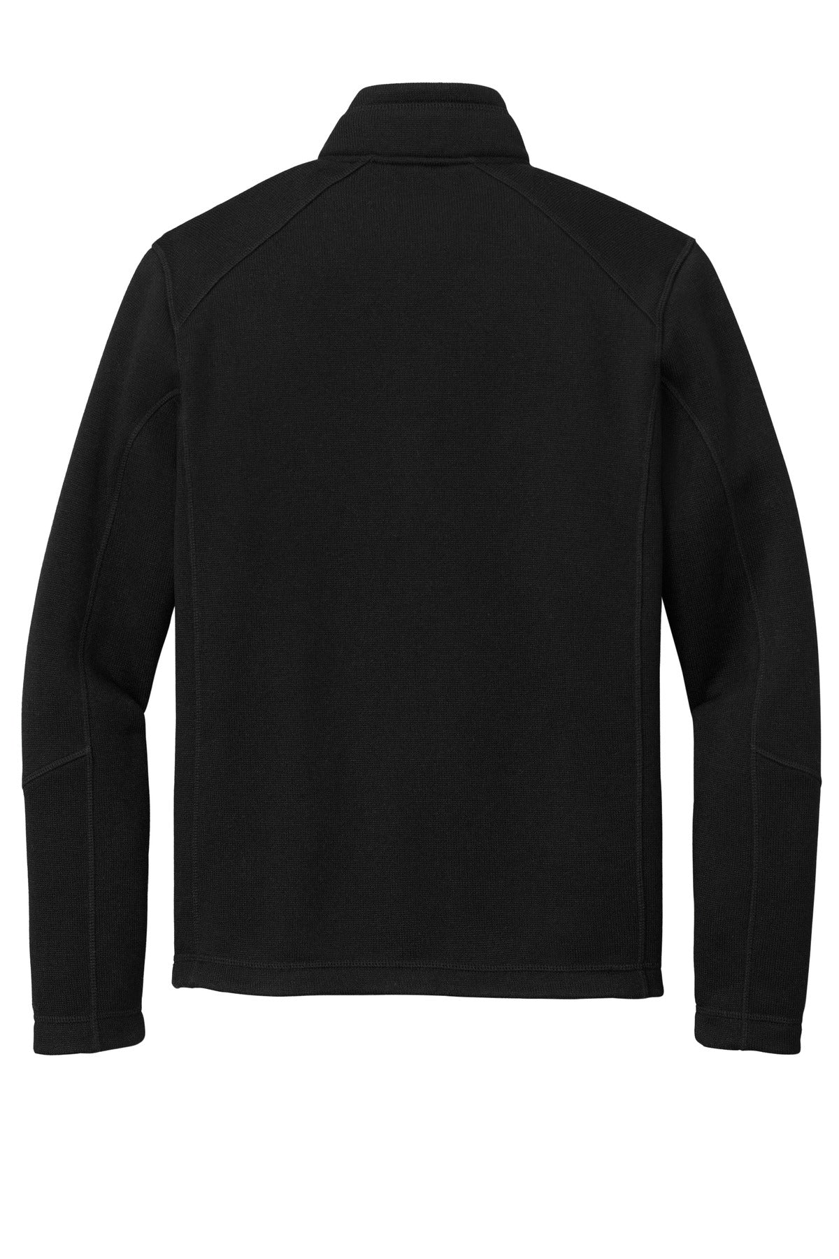 Rear View of DeepBlack Port Authority Arc Sweater Fleece 1/4-Zip F426 plain