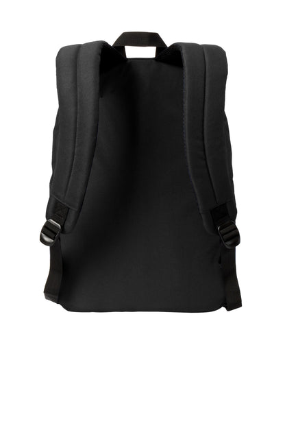 Rear View of DeepBlack Port Authority C-FREE Recycled Backpack BG270 plain