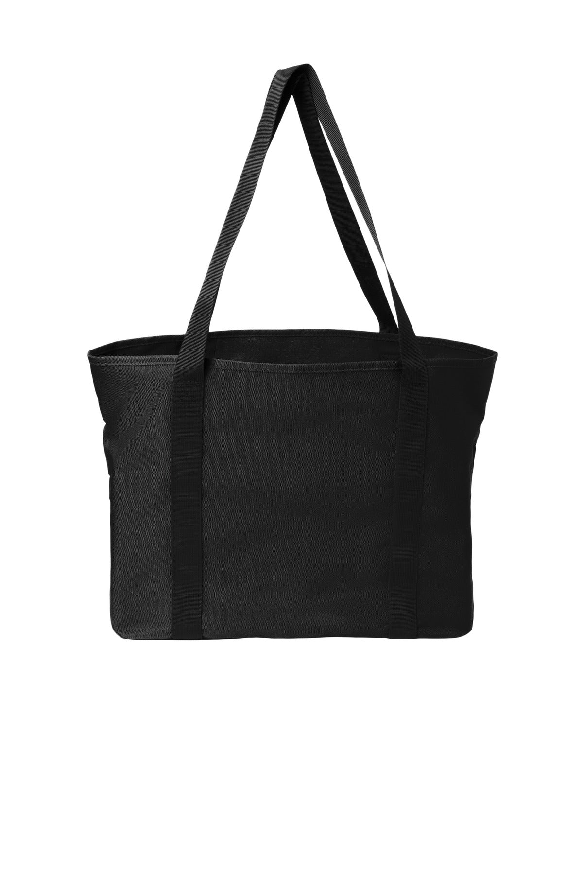 Rear View of DeepBlack Port Authority C-FREE Recycled Tote BG470 plain